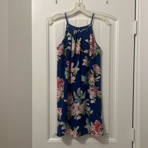 Monteau blue floral dress